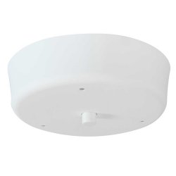 NUD loftroset med 3 ledningsudtag - hvid plast