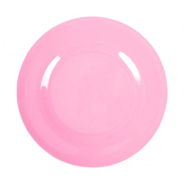 Rice melamin frokosttallerken - Dark Pink
