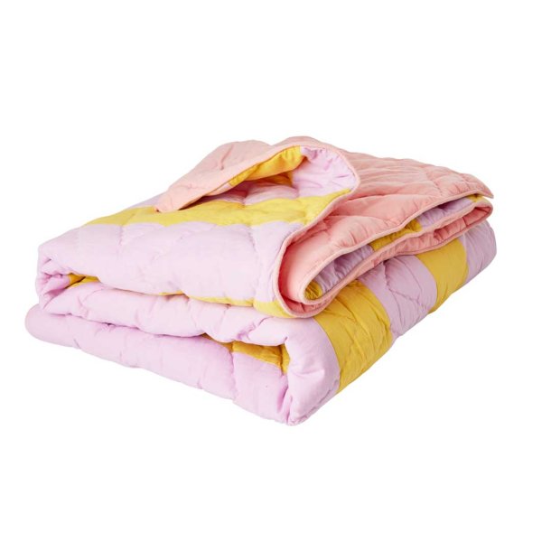 Rice quilttppe - pink/yellow