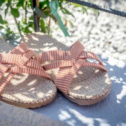 Shangies sandal - orange stripe