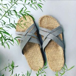 Shangies sandal - grey stripes
