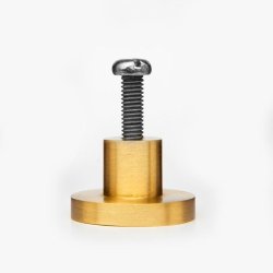 Skjalm P knage &amp; greb - messing mat