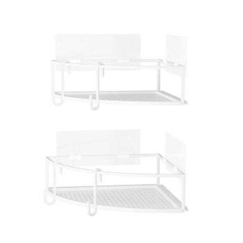 Hjrnehylder til badet 2 stk med klbeophng - white