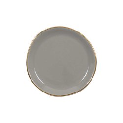 Urban Nature Culture mini tallerken med guldkant - gray morn