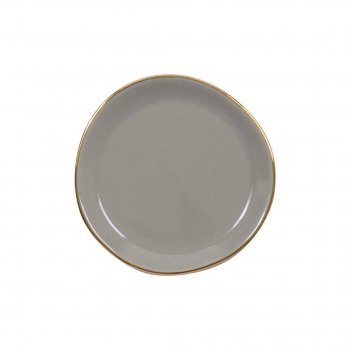 Urban Nature Culture mini tallerken med guldkant - gray morn