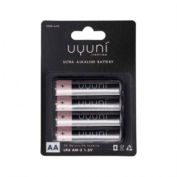 Uyuni batterier AA - pakke med 4 stk