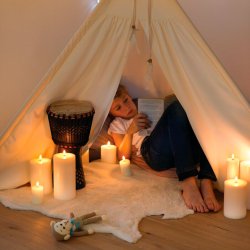 Uyuni LED kronelys 2 stk - H18 cm