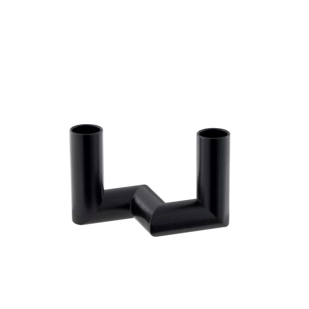 Uyuni Matrix lysestage til 2 minilys - black 