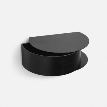 Woud Wallie hylde - sort/sort eg