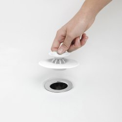 Badeprop med hrfanger - hvid