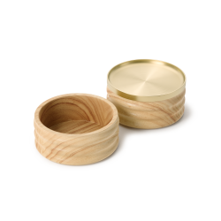 Tesora smykkebox med 2 rum - messing/tr