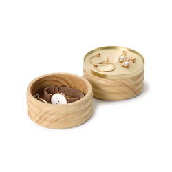 Tesora smykkebox med 2 rum - messing/tr