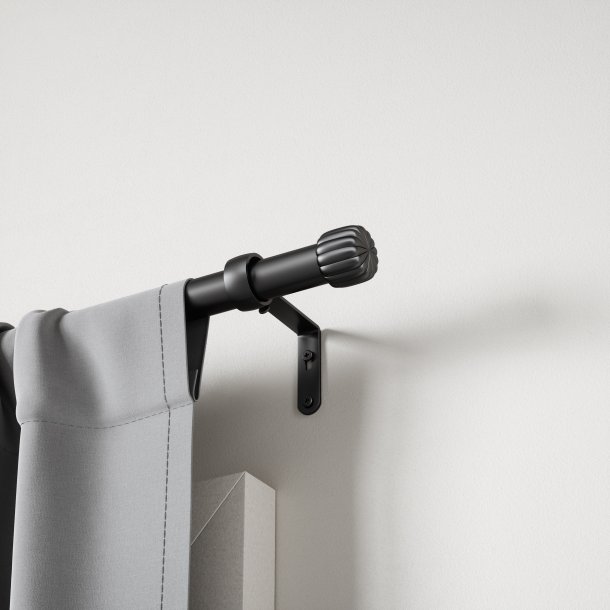 Gardinstang Cleo justrbar 168-308 cm - mat black