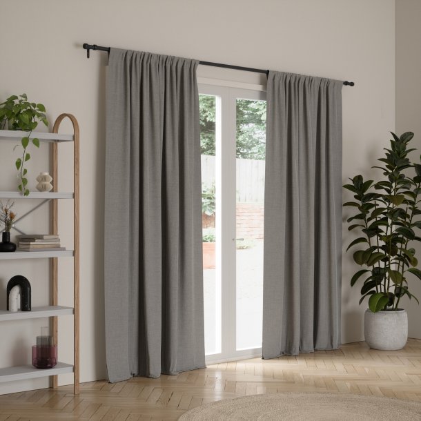 Gardinstang Cleo justrbar 168-308 cm - mat black