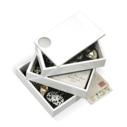 Smykkeskrin spindle - white