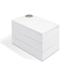 Smykkeskrin spindle - white