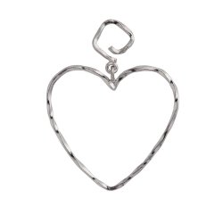 Stine A lang rering silver - Funky Heart single