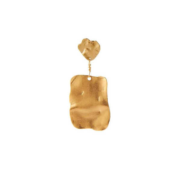 Stine A mellemlang rering - Golden Reflection Earring