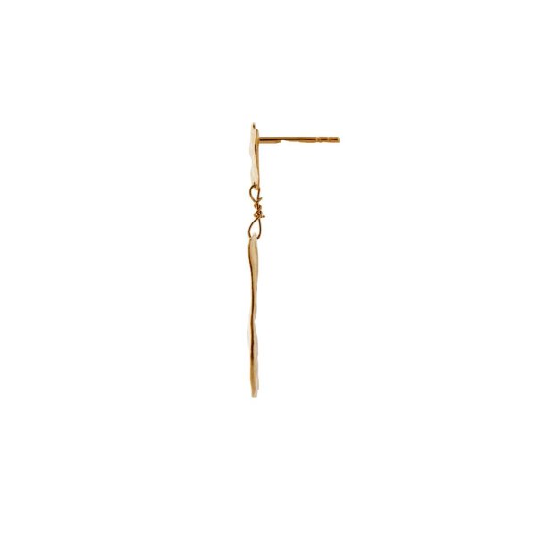 Stine A mellemlang rering - Golden Reflection Earring