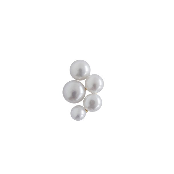 Stine A rering gold - Bloom Pearl Berriers single