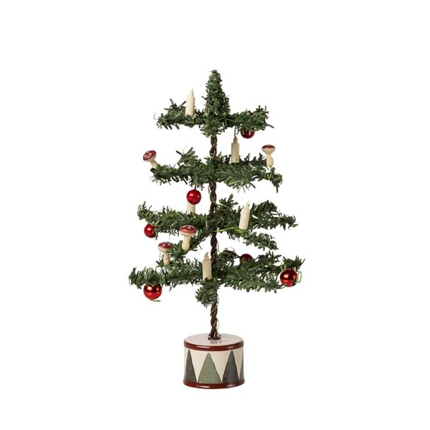 Maileg miniature juletr med lys - grn