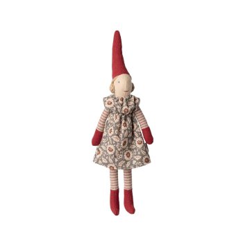 Maileg kravlenisse med magneter - pige i grblomstret kjole