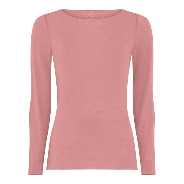Frau Lima cashmere bluse boatneck - Ash Rose