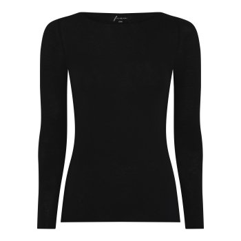 Frau Lima cashmere bluse boatneck - black