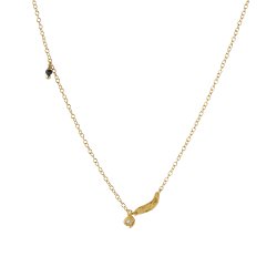 Stine A halskde Flow Splash with Stones