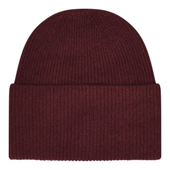 Frau cashmere beanie hue - Red Mahogany