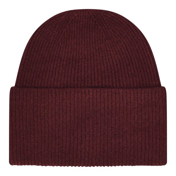 Frau cashmere beanie hue - Red Mahogany