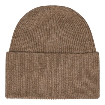 Frau cashmere beanie hue - Shitake