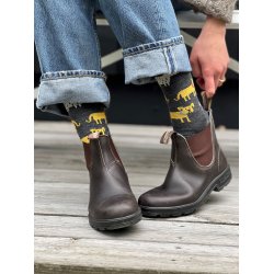 Cai uldstr�mper i let og bl�d merino uld - dogs grey