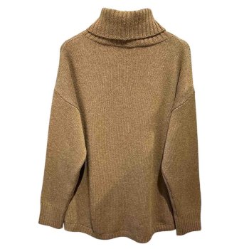 raffinee cashmere rullekravesweater nougat