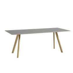 HAY CPH30 table - grey lino/soap oak