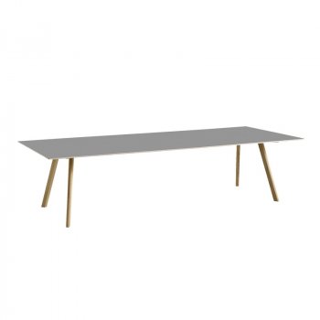 HAY CPH30 table - grey lino/soap oak