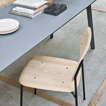 HAY Soft Edge 10 stol - Matlakeret/sort stl