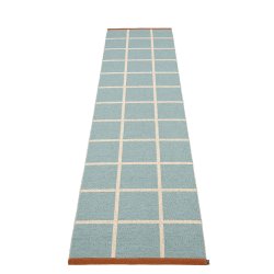 Pappelina Criss lber med vvet kant - haze/cream/rust