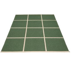 Pappelina Criss lber med vvet kant - leaf/cream/cream