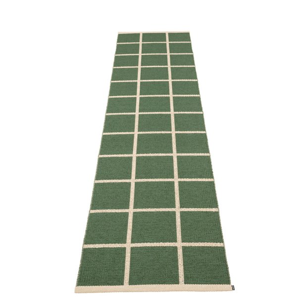 Pappelina Criss lber med vvet kant - leaf/cream/cream