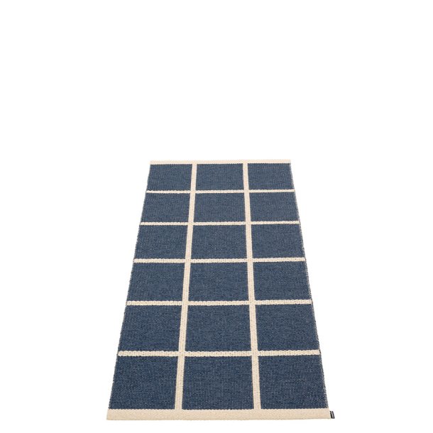 Pappelina Criss lber med vvet kant - dark blue/cream/cream