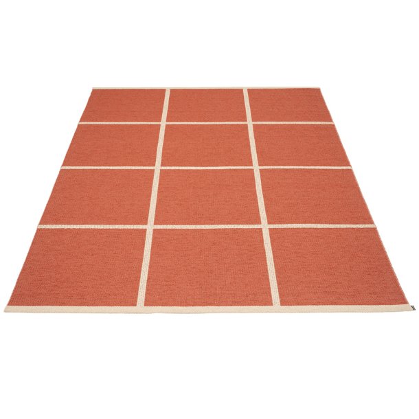 Pappelina Criss lber med vvet kant - brick/cream/cream