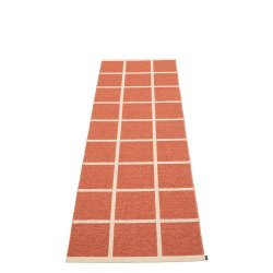 Pappelina Criss lber med vvet kant - brick/cream/cream