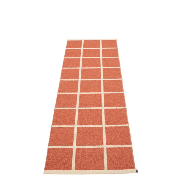 Pappelina Criss lber med vvet kant - brick/cream/cream