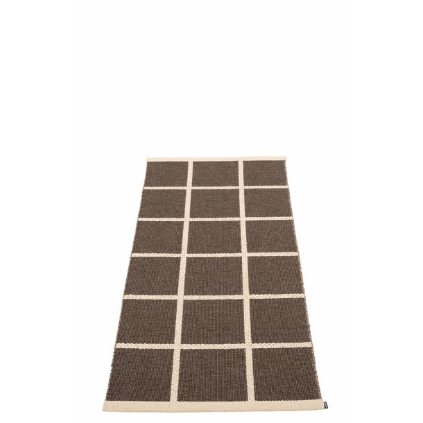Pappelina Criss lber med vvet kant - dark brown/cream/cream