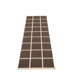 Pappelina Criss lber med vvet kant - dark brown/cream/cream