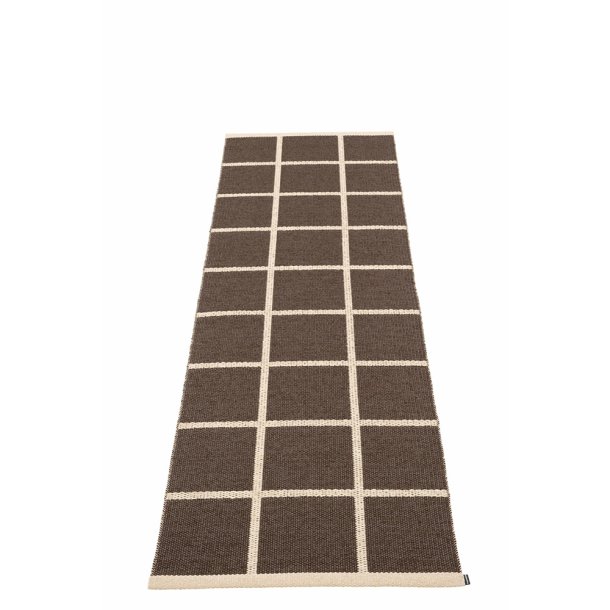 Pappelina Criss lber med vvet kant - dark brown/cream/cream