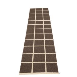 Pappelina Criss lber med vvet kant - dark brown/cream/cream