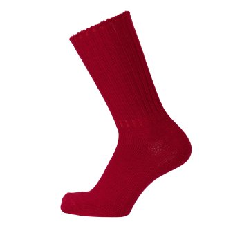 Cai uldstrmper i bld og varm uld - red