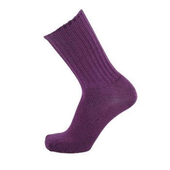 Cai uldstrmper i bld og varm uld - purple